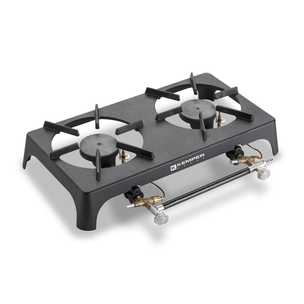 1049200V - CAST IRON TWO BURNER STOVE WITH THERMOCOUPLE