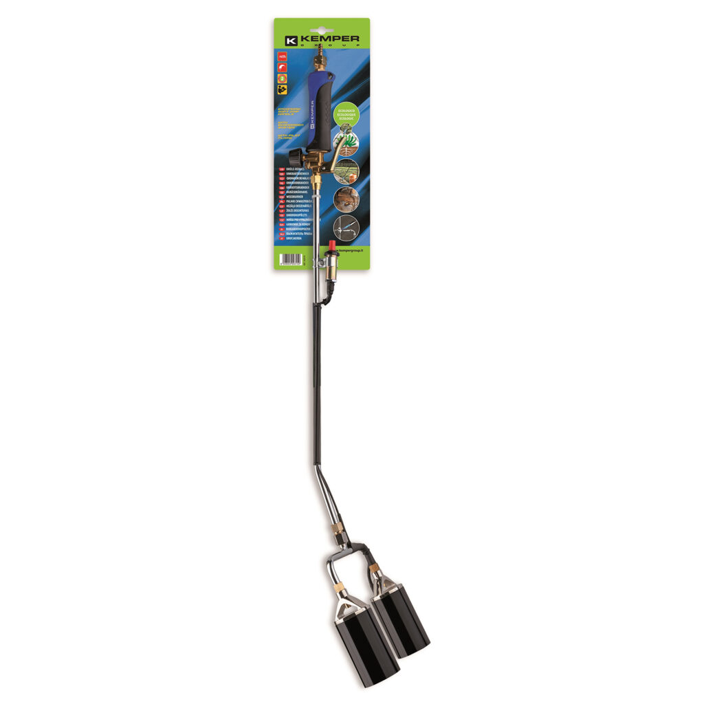 14292 - PROFESSIONAL GRASS BURNING TORCH WITH DOUBLE BURNER