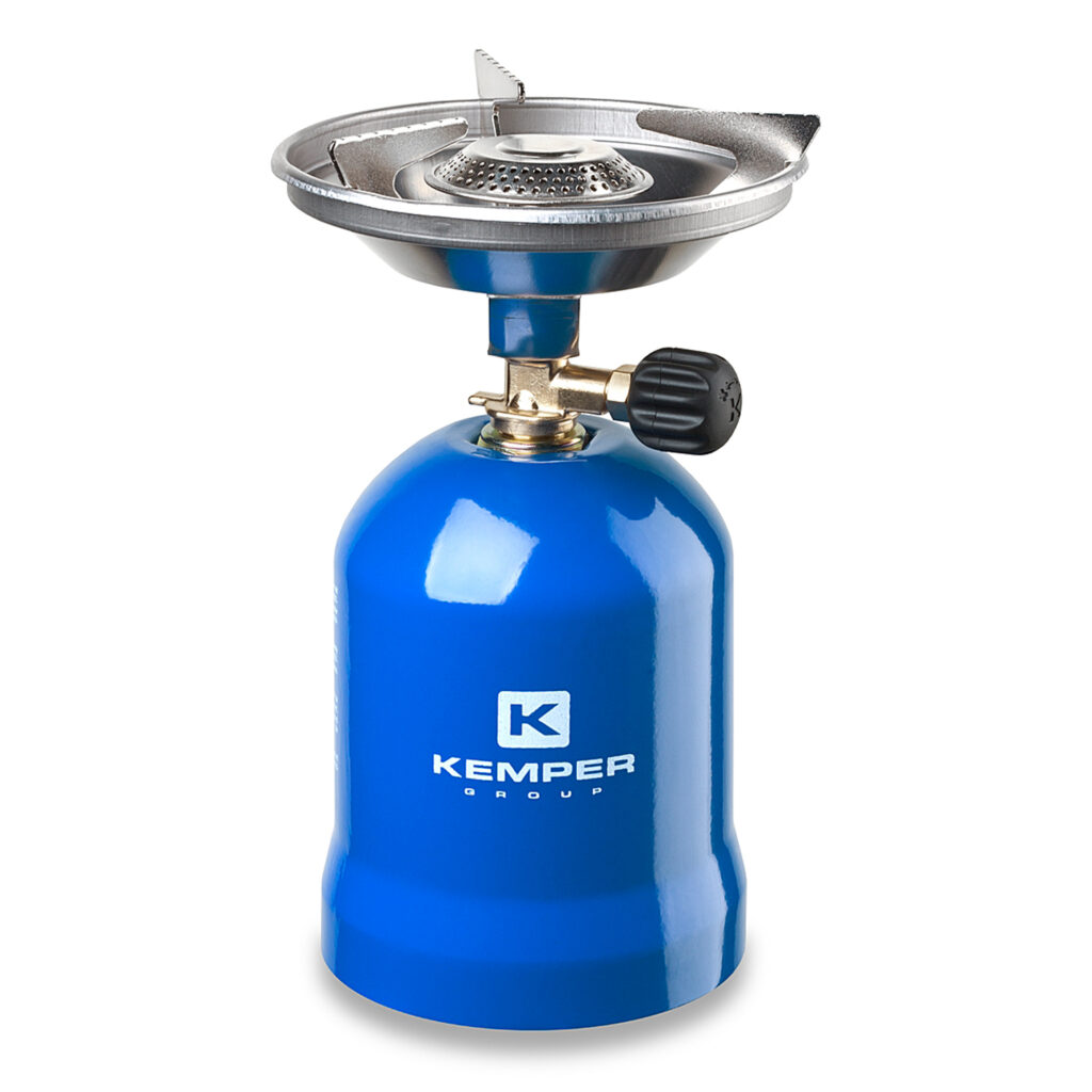 760 - 4-STAND PORTABLE CARTRIDGE STOVE WITH METAL BASE